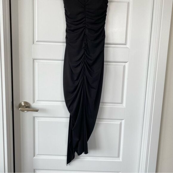 RUBY ROX | Bodycon Rouched Midi Dress - Picture 3 of 9